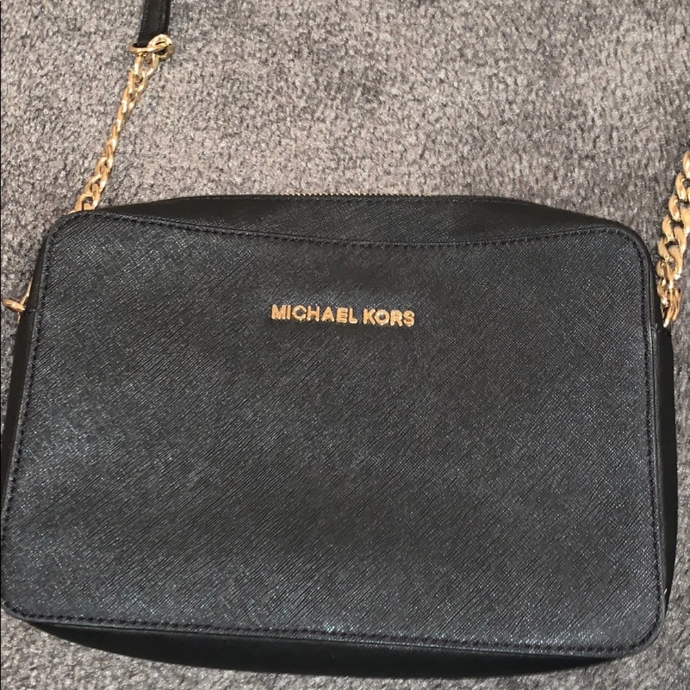 Michael Kors black crossbody bag